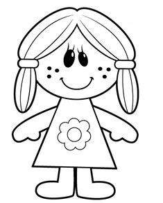 [View 34+] Dibujos De Niñas Para Colorear Faciles Y Bonitos