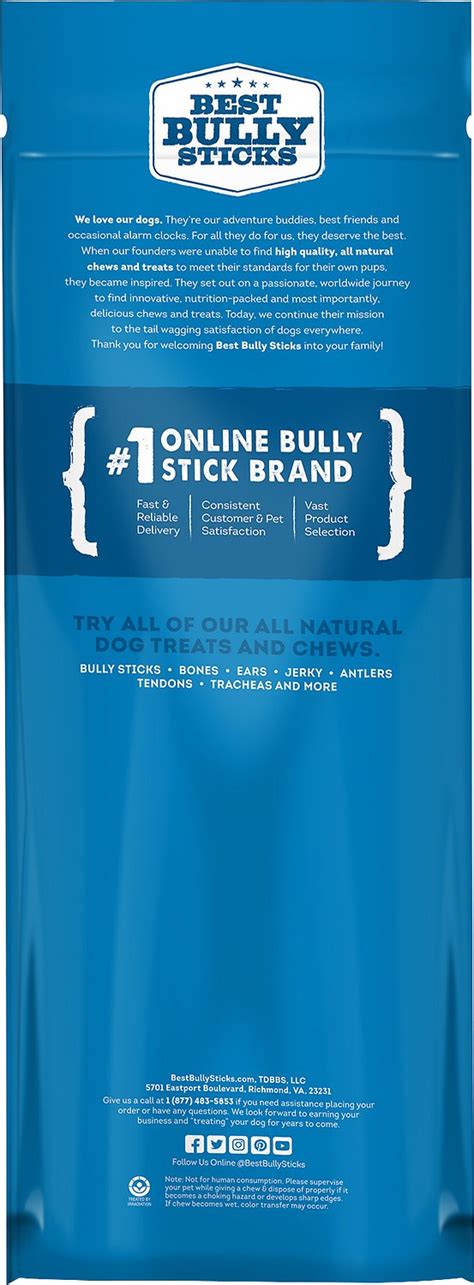 While that will likely only increase its appeal to your pup, if you're particularly sensitive to the bully sticks are safe for puppies who are able to chew hard food and treats. Best Bully Sticks 12" Bully Sticks Dog Treats, 8-oz bag - Chewy.com