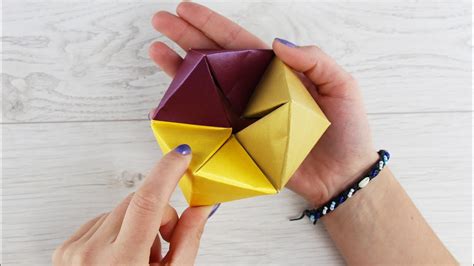 How To Make Amazing Paper Toy Without Glue Diy Origami Hexaflexagon