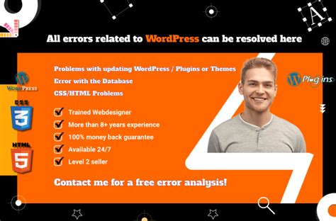 Fix Wordpress Website Issues Errors Or Problems Bug By Webservicesug Fiverr