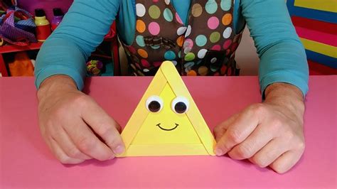 Make A Triangle Mister Makers Shapes Youtube