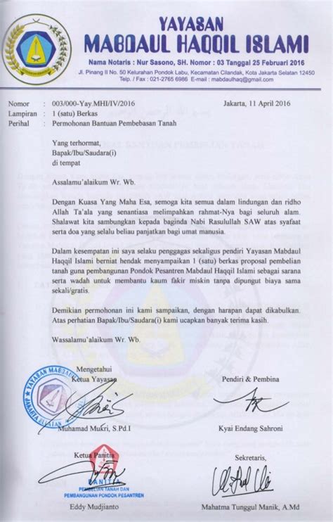 Contoh Proposal Bop Pondok Pesantren - IMAGESEE