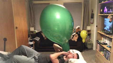 Tuftex 17 Inch Crystal Green Balloon Blow To Pop Btp B2p Tt17 Youtube