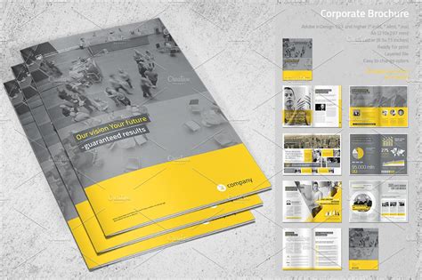 Corporate Brochure Vol 4 ~ Brochure Templates On Creative Market