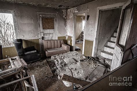 Old Abandoned House Interior Photograph By Michael Shake Fine Art America