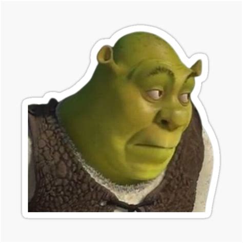 Funny Shrek Meme Png Design Sticker For Sale By Mopublishing Redbubble