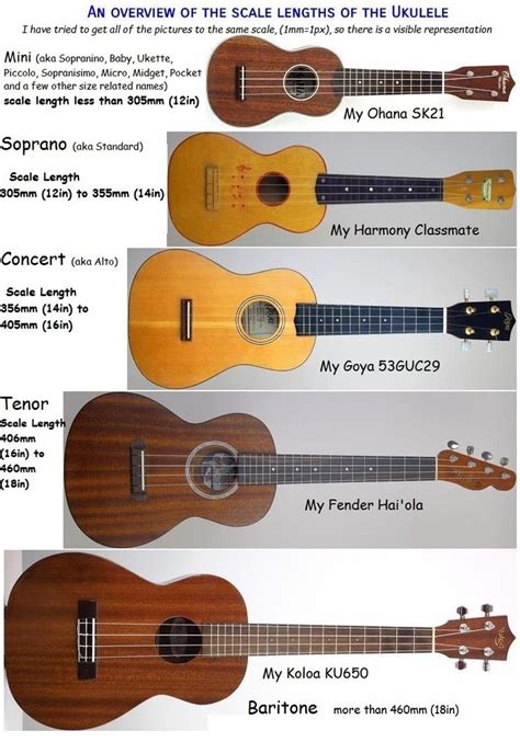 Pin On Uke Sizes