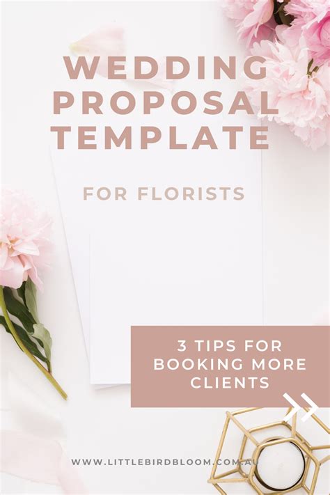Wedding Proposal Template For Florists Little Bird Bloom