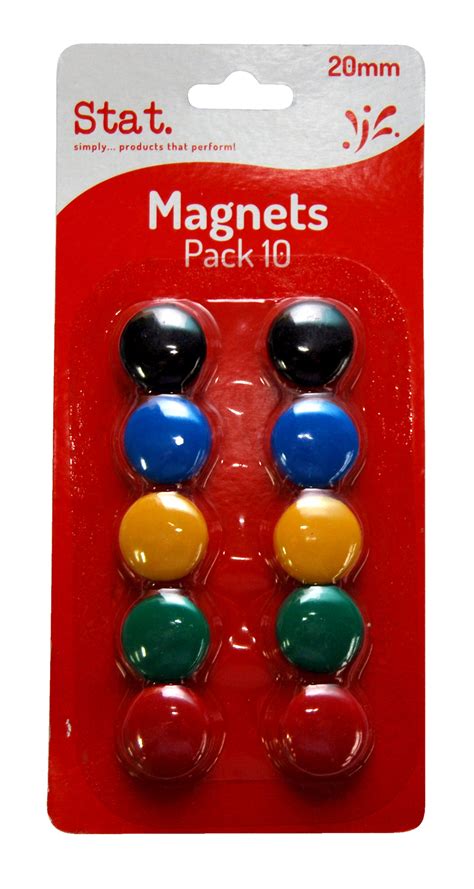 Sovereign Magnetic Buttons Magnets For Whiteboard Assorted Colours