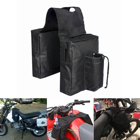 Motorcycle Atv Universal Fuel Tank Bag Luggage Saddlebag Cargo Storage