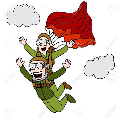 Tandem Skydiving Clipart Clipground