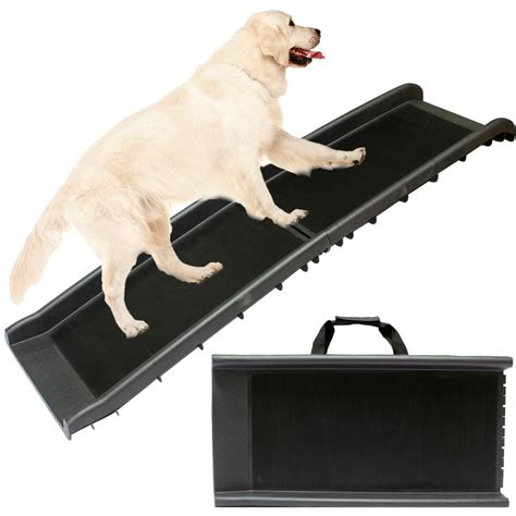 Foldable Lightweight Pet Travel Ramp With Carry Handles For Dogs Cats