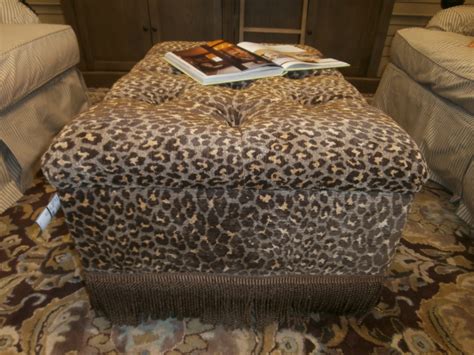 Leopard Print Ottoman At The Missing Piece