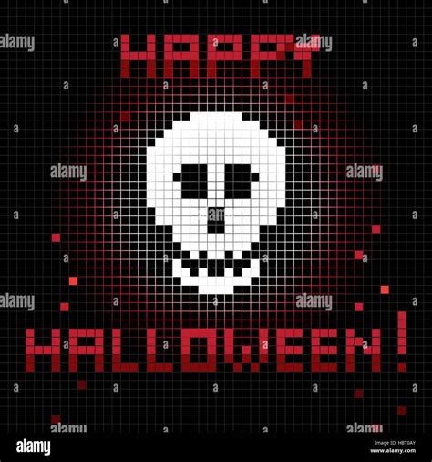 Skull Pixel Art Head Skeleton Hi Res Stock Photography And Images Alamy