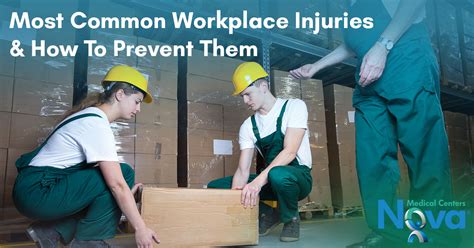 Most Common Workplace Injuries And How To Prevent Them Nova Medical Centers