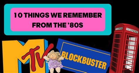 10 Things We Remember From The 80s That Hardly Exist Today