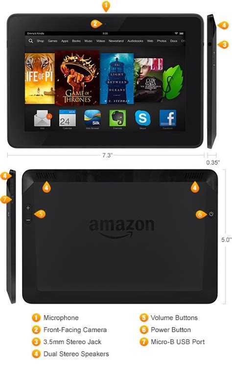Kindle Fire Hdx 7 Tabletbuilt For Work And Play7 Hdx Displaywi Fi