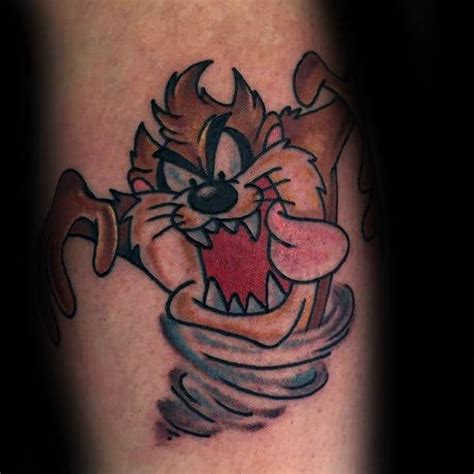40 Tasmanian Devil Tattoo Designs For Men Cartoon Character Ink Ideas