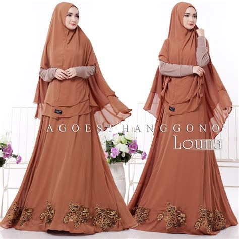 Gamis syari cantik for order, bisa via inbox atau sila pilih salah satu kontak kita: Model Baju Gamis Syar'i Terbaru Louna Agoesthanggono