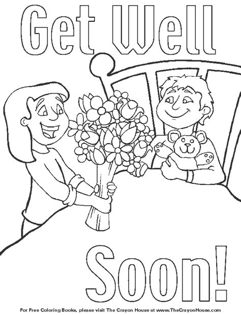 Find all the coloring pages you want organized by topic and lots of other kids crafts and kids activities at allkidsnetwork.com. Get well soon coloring pages to download and print for free