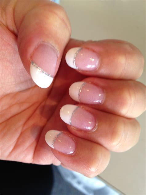 french manicure with sns love nail art nails manicure