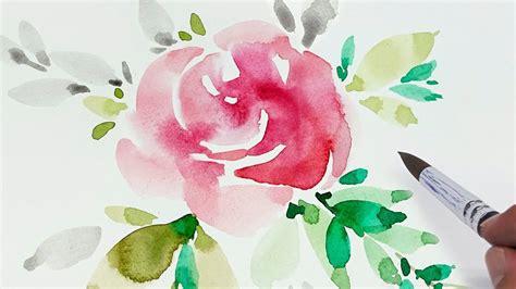Lvl3 Wet On Wet Painting Technique Watercolor Flower Painting Youtube