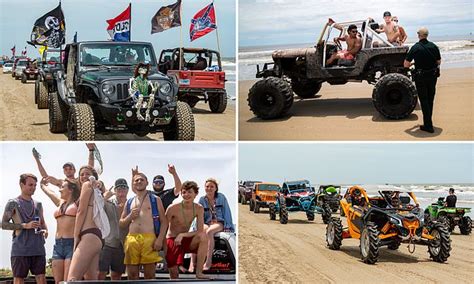 Over 100 Arrested Two Shot At Texas Annual Go Topless Jeep Weekend Beach Celebration