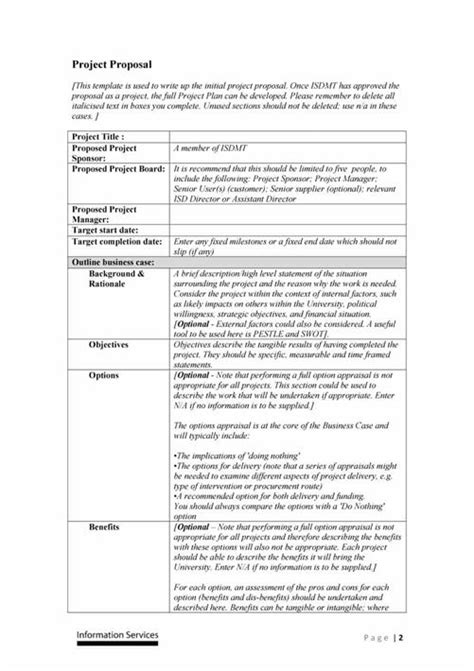 In most companies there are significantly more good ideas than there are time, money, and resources to bring those ideas to fruition. Proposal Template