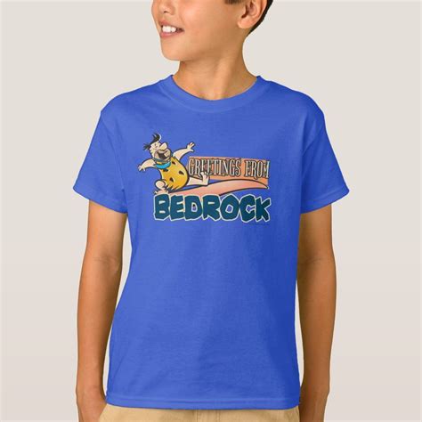 The Flintstones Fred Greetings From Bedrock T Shirt Zazzle In