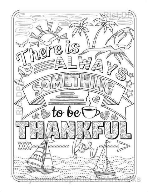 19 Printable Gratitude Coloring Pages To Show Thankfulness Happier Human