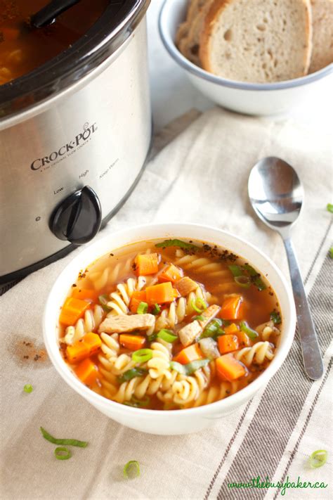 They taste like the best carrots you've ever had: Best Ever Slow Cooker Chicken Noodle Soup - The Busy Baker