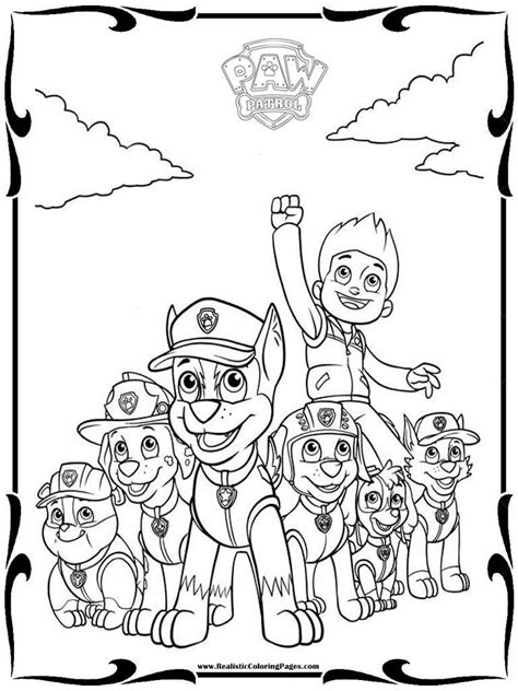 Paw Patrol Just Coloring Pages Coloring Pages