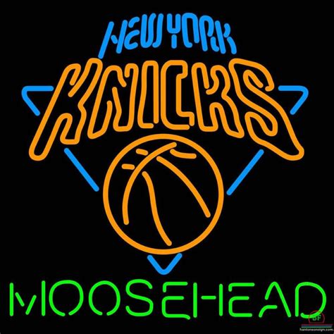 Custom Moosehead New York Knicks Neon Sign Nba Teams Neon Light Cute