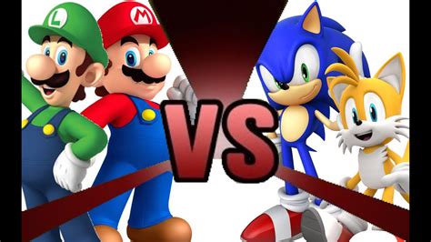 Mario And Luigi Vs Sonic And Tails Cartoon Fight Club Episode 3 Youtube