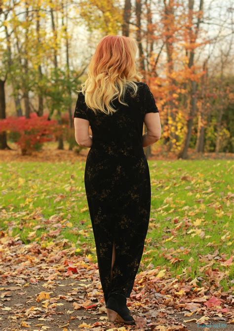 Black Velvet Maxi Dress And Ankle Boots Perfection Is Overrated