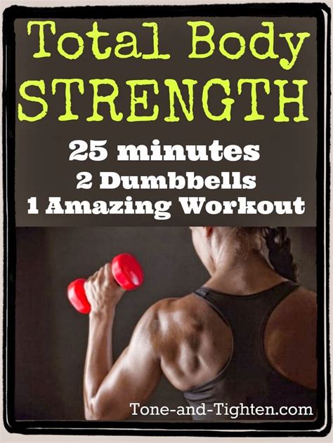 Total Body Strength Training Video With Weights Strength Training