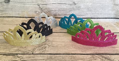 Glitter Crowntiara Assorted Colors Etsy