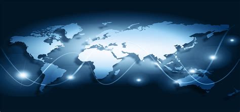 Tech World Map Network Background, Company, Website, Banner Background