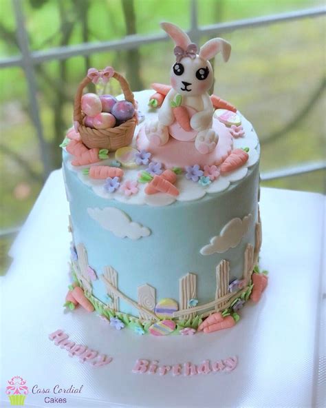 Easter Theme Cake Bunny Cake Easter Birthday Cake Themed Cakes