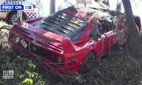 Rare Ferrari Wrecked On Gold Coast