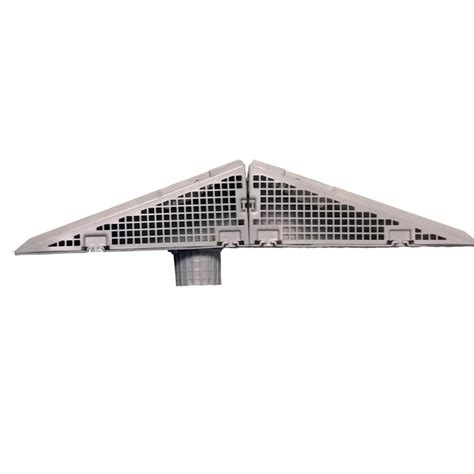 The Wedge 95 In White Downspout Screen Gutter Guard 4 Pack P 210 Hd
