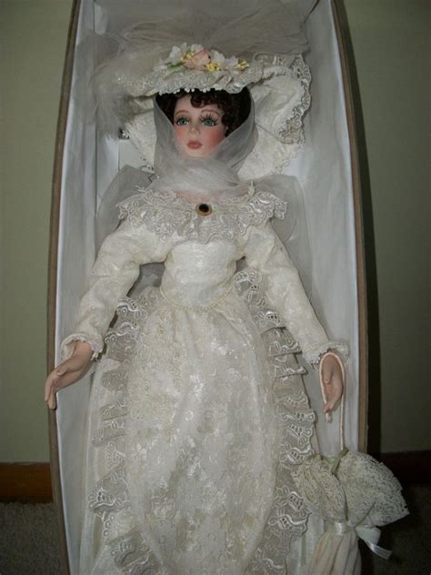 treasures forever collection 28 tall victorian porcelain doll ivory dress~nib ivory dresses