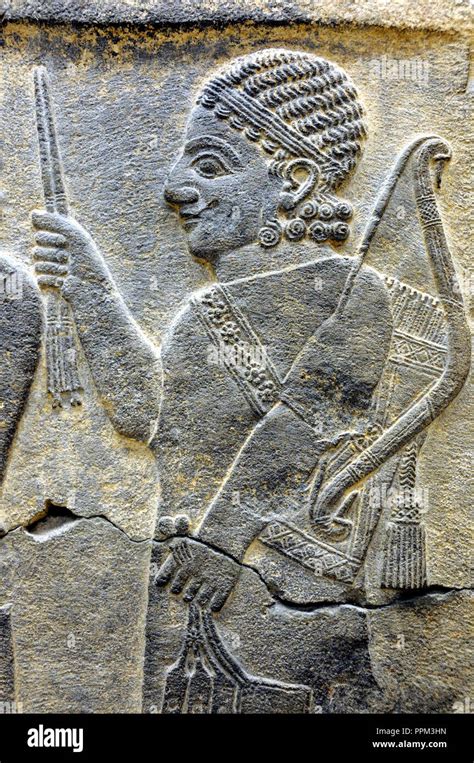 Babylonian Bas Relief Babylon Pergamon Museum Berlin Germany Stock