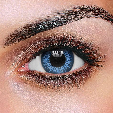 Big Eye Cool Blue Contact Lenses Pair Fruugo Uk