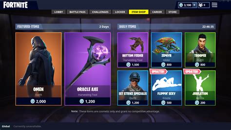 Fortnite Omen Skin Added To Item Shop Be The Hero Tilted Towers Needs