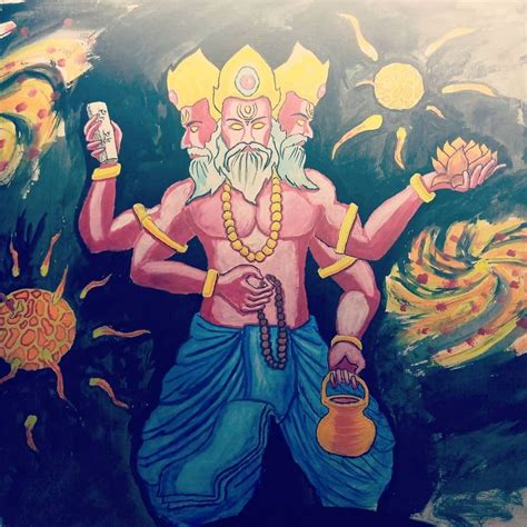 Lord Brahma Creator Of God God Brahma Names And Its Stoy God Art