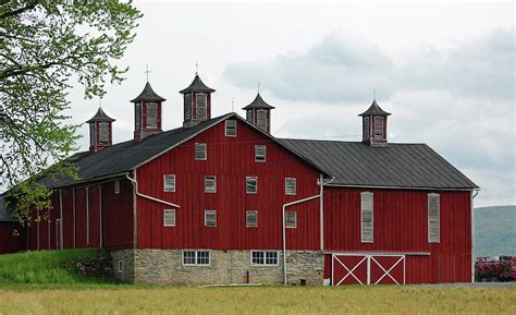 Large Red Barn Photograph by Joyce Huhra