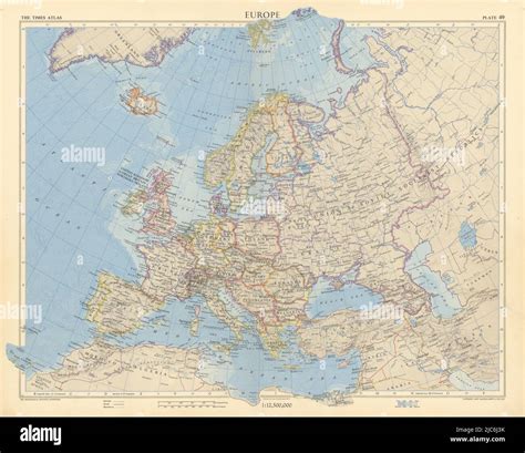 Cold War Europe Ussr West And East Germany Jugoslavia Times 1955 Map