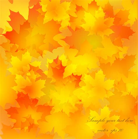 Autumn Golden Yellow Background Vector Vector Background Free Vector
