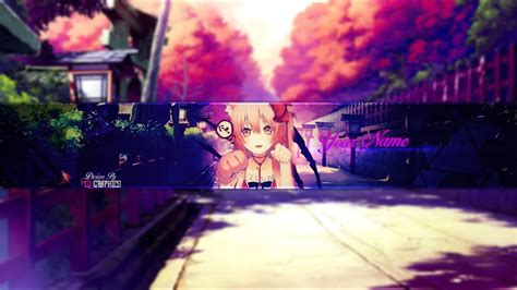Get 38 23 Template Youtube Banner Anime  